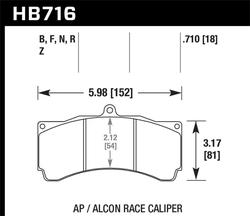Hawk Performance HB716G.710