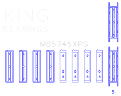 King Engine Bearings MB5745XPG