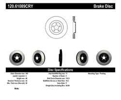 Stoptech 120.61089CRY