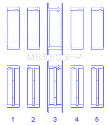 King Engine Bearings MB5503HPSTDX