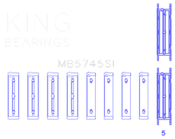 King Engine Bearings MB5745SI