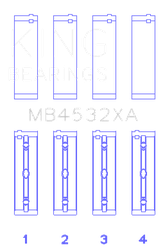 King Engine Bearings MB4532XA