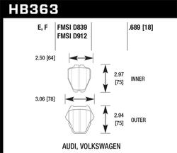 Hawk Performance HB363E.689