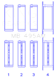King Engine Bearings MB495AM