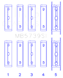 King Engine Bearings MB5739SI