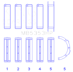 King Engine Bearings MB5353HP