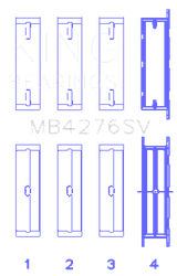 King Engine Bearings MB4276SV