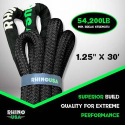 Rhino USA KROPE-1.25X30-BLK