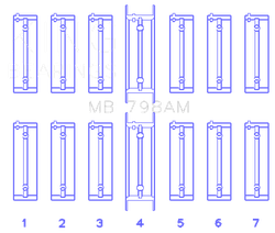 King Engine Bearings MB798AM