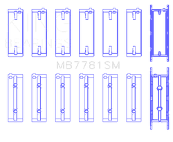 King Engine Bearings MB7781SM