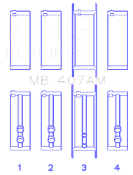 King Engine Bearings MB407AM010