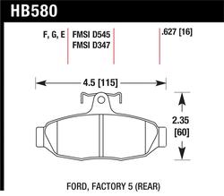 Hawk Performance HB580F.627
