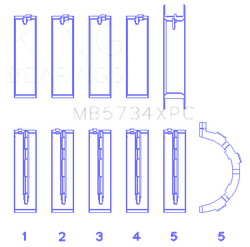 King Engine Bearings MB5734XPCSTDX