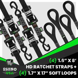 Rhino USA HD-RATCHETKIT-4PK