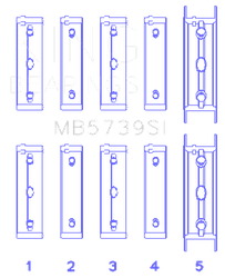 King Engine Bearings MB5739SI0.5
