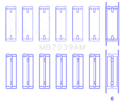 King Engine Bearings MB7039AM
