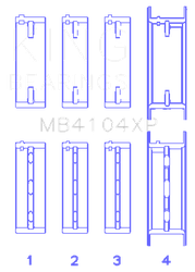 King Engine Bearings MB4104XP