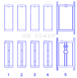 King Engine Bearings MB554XP010