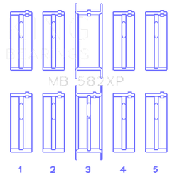 King Engine Bearings MB582XP