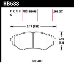 Hawk Performance HB533G.668