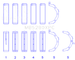 King Engine Bearings MB5280XPC.026