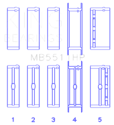 King Engine Bearings MB5511HP010