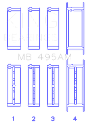 King Engine Bearings MB495AM