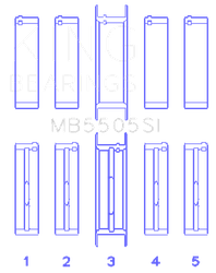 King Engine Bearings MB5505SI040