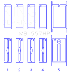 King Engine Bearings MB557HP020