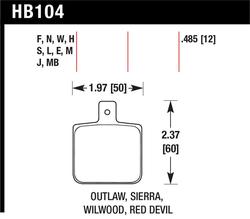 Hawk Performance HB104W.485