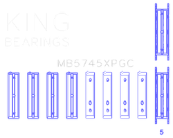 King Engine Bearings MB5745XPGCSTDX