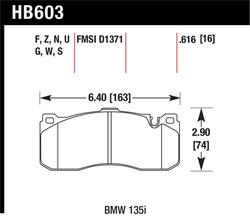 Hawk Performance HB603S.616