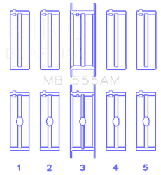 King Engine Bearings MB555AM010