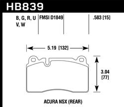 Hawk Performance HB839G.583