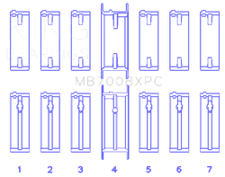 King Engine Bearings MB7008XPC