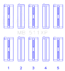 King Engine Bearings MB511XP