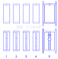 King Engine Bearings MB554XP010