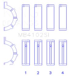 King Engine Bearings MB4102SI.026
