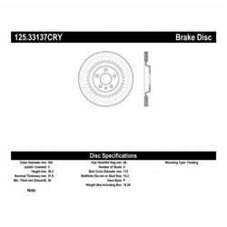 Stoptech 125.33137CRY