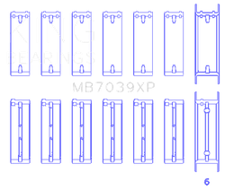 King Engine Bearings MB7039XP