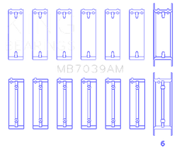 King Engine Bearings MB7039AM