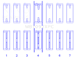 King Engine Bearings MB7092XPC