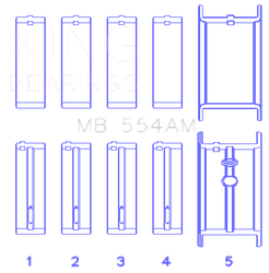 King Engine Bearings MB554AM