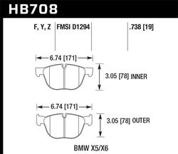 Hawk Performance HB708Y.738