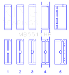 King Engine Bearings MB5511HP010