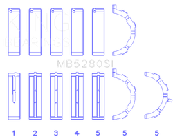 King Engine Bearings MB5280SI0.25