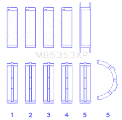 King Engine Bearings MB5353XP