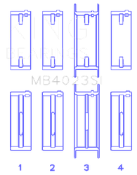 King Engine Bearings MB4023SI