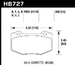 Hawk Performance HB727D.592