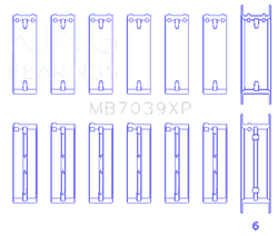 King Engine Bearings MB7039XP